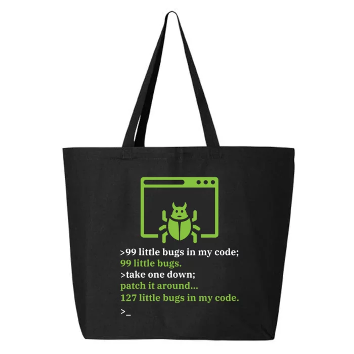 Debugger Debugging Computer Science Programmer Coding 25L Jumbo Tote