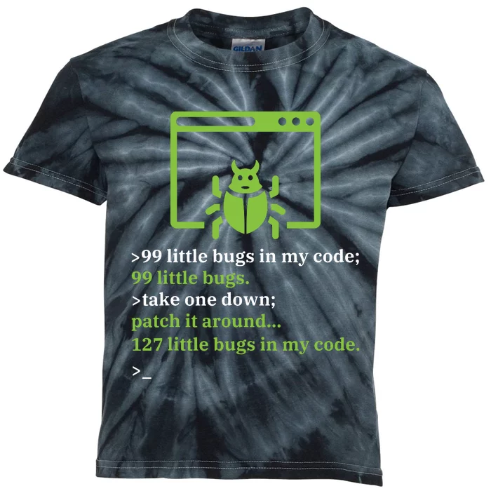 Debugger Debugging Computer Science Programmer Coding Kids Tie-Dye T-Shirt