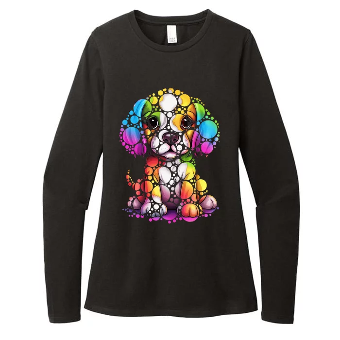 Dot Day Colorful Dog International Dots Day Teacher Min Womens CVC Long Sleeve Shirt