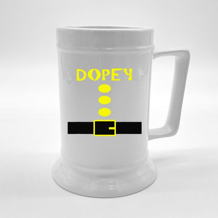 Dopey Dwarf Costume Funny Halloween Gifts Front & Back Beer Stein