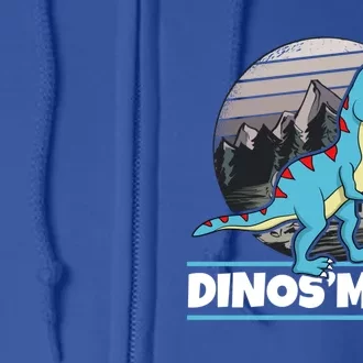 Dinos'more Dinosaur Camping Dino Funny Smores Cute Gift Full Zip Hoodie