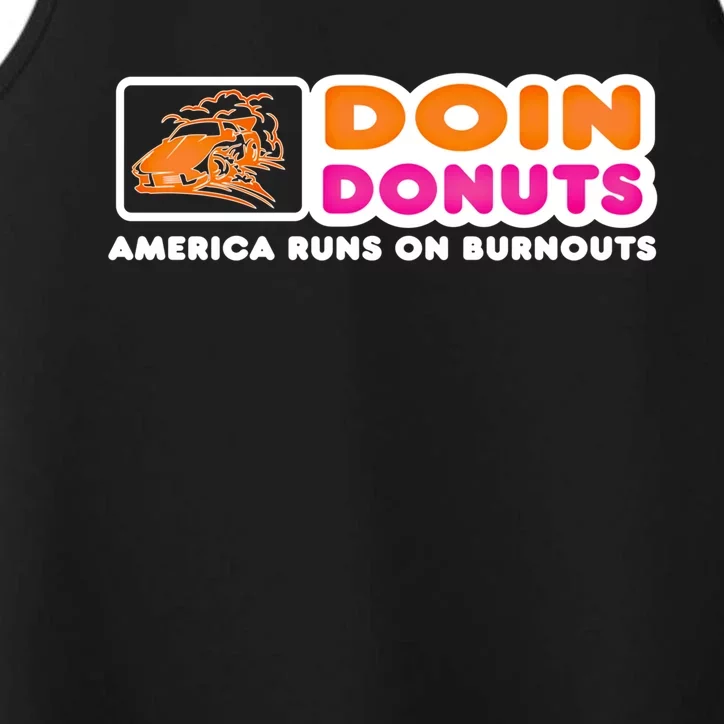 Doin Donuts Cute Gift Funny Burnout Racing Car Enthusiast / Car Guy Great Gift Performance Tank