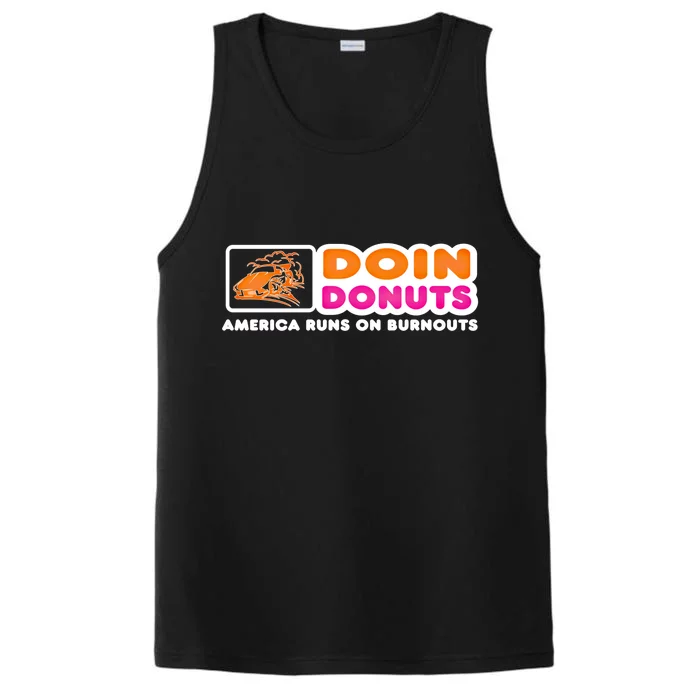 Doin Donuts Cute Gift Funny Burnout Racing Car Enthusiast / Car Guy Great Gift Performance Tank