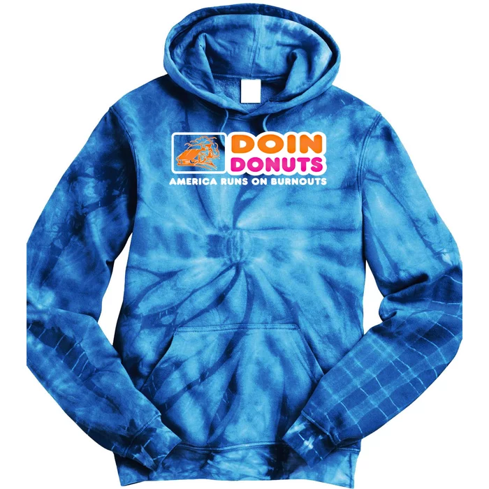 Doin Donuts Cute Gift Funny Burnout Racing Car Enthusiast / Car Guy Great Gift Tie Dye Hoodie