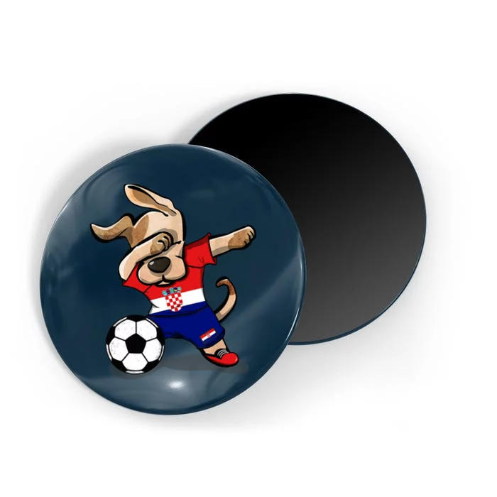 Dabbing Dog Croatia Soccer Fans Jersey Croatian Football Magnet