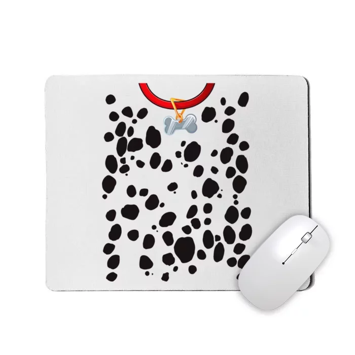 Dog Dalmatian Costume Dalmations Spots Puppy Print Halloween Mousepad