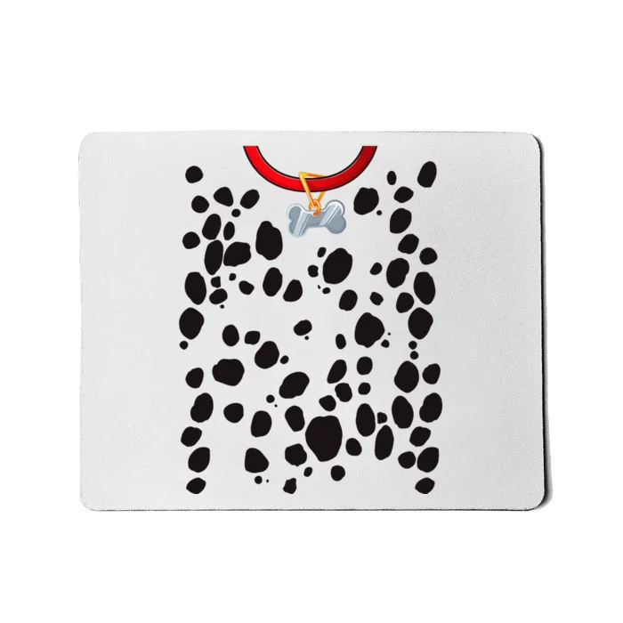 Dog Dalmatian Costume Dalmations Spots Puppy Print Halloween Mousepad