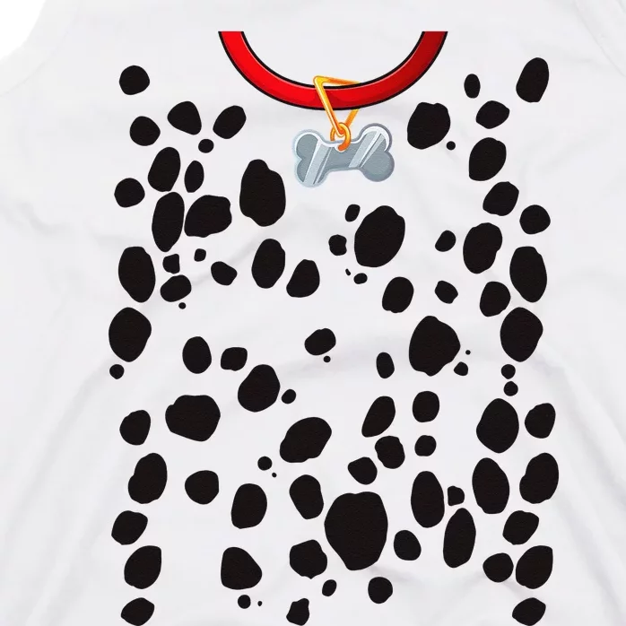 Dog Dalmatian Costume Dalmations Spots Puppy Print Halloween Tank Top