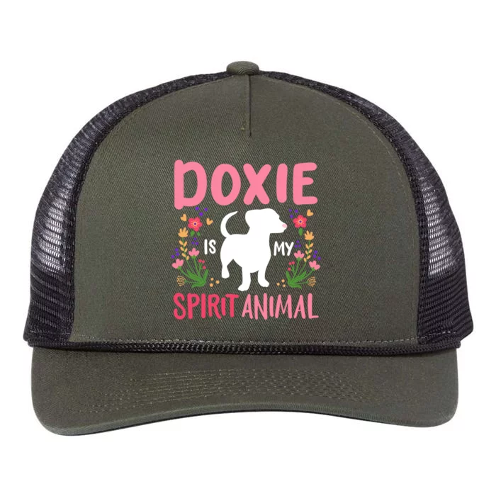 Doxie Dachshund Cool Gift Retro Rope Trucker Hat Cap