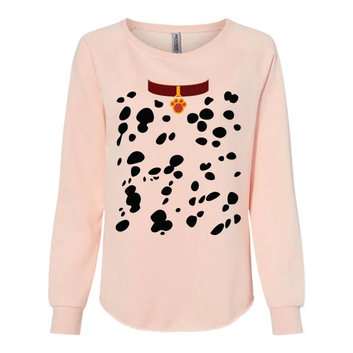 Dog Dalmatian Costume Dalmations Spots Puppy Print Halloween Womens California Wash Sweatshirt