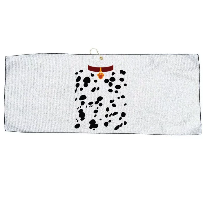 Dog Dalmatian Costume Dalmations Spots Puppy Print Halloween Large Microfiber Waffle Golf Towel