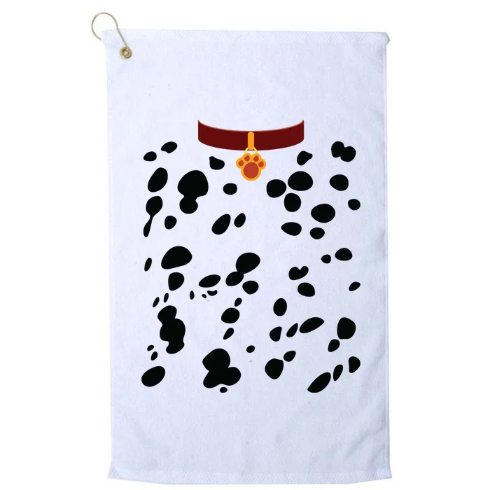 Dog Dalmatian Costume Dalmations Spots Puppy Print Halloween Platinum Collection Golf Towel