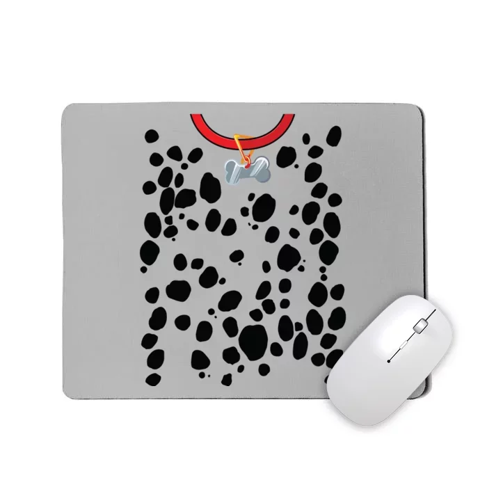 Dog Dalmatian Costume Dalmations Spots Puppy Print Halloween Mousepad