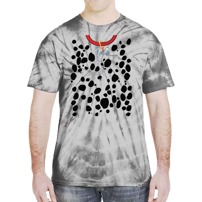 Dog Dalmatian Costume Dalmations Spots Puppy Print Halloween Tie-Dye T-Shirt