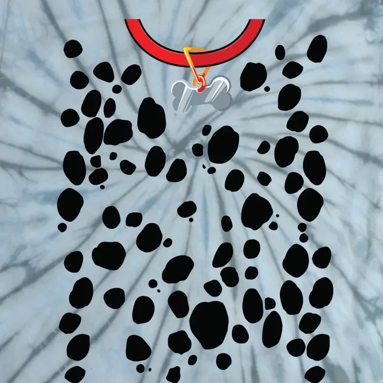 Dog Dalmatian Costume Dalmations Spots Puppy Print Halloween Tie-Dye T-Shirt