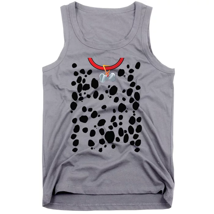 Dog Dalmatian Costume Dalmations Spots Puppy Print Halloween Tank Top