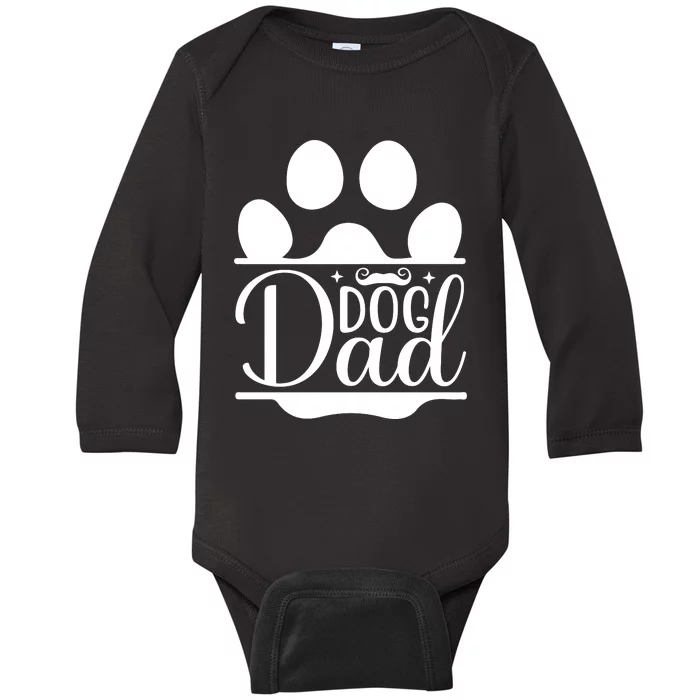 Dog Dad Cute T Baby Long Sleeve Bodysuit