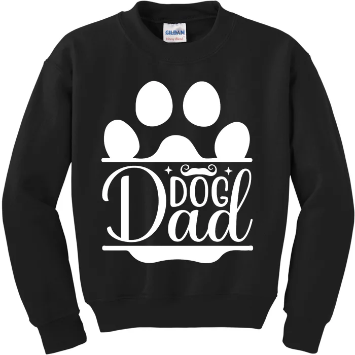 Dog Dad Cute T Kids Sweatshirt