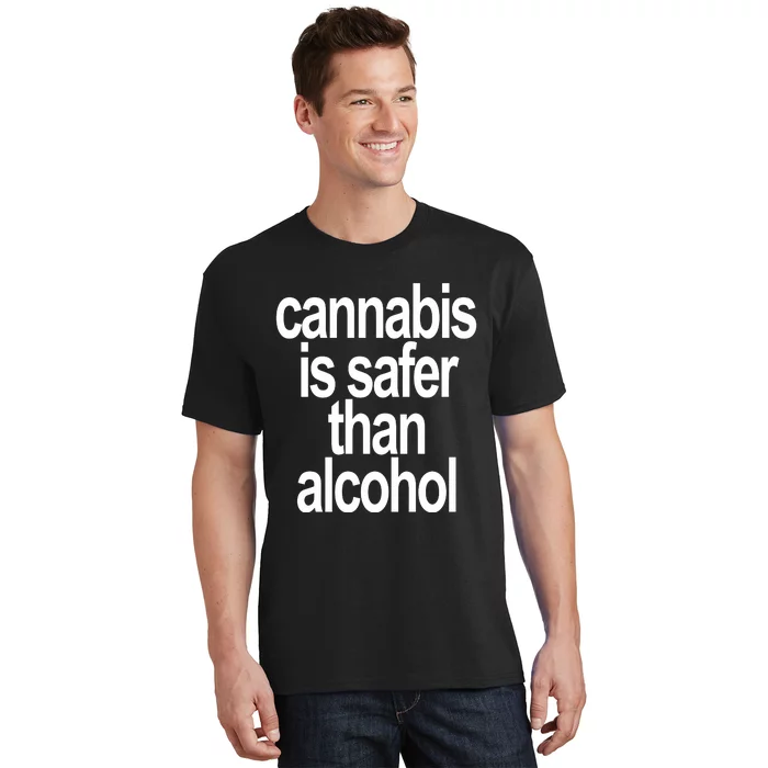 David Dinenberg Cannabis Is Safer Than Alcohol T-Shirt