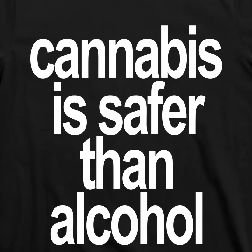 David Dinenberg Cannabis Is Safer Than Alcohol T-Shirt