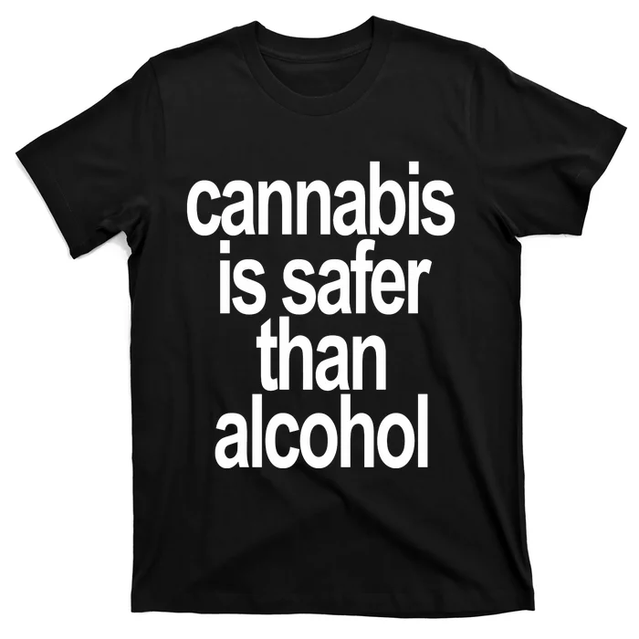 David Dinenberg Cannabis Is Safer Than Alcohol T-Shirt