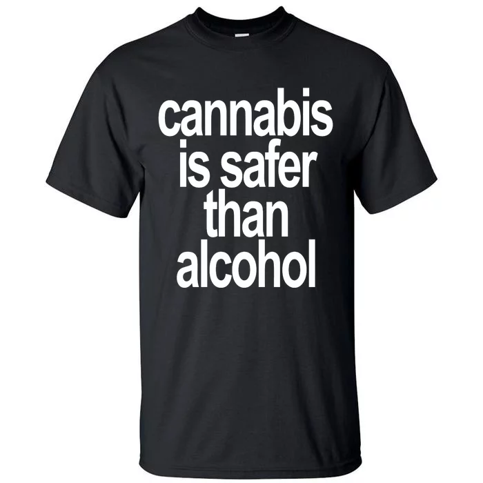 David Dinenberg Cannabis Is Safer Than Alcohol Tall T-Shirt