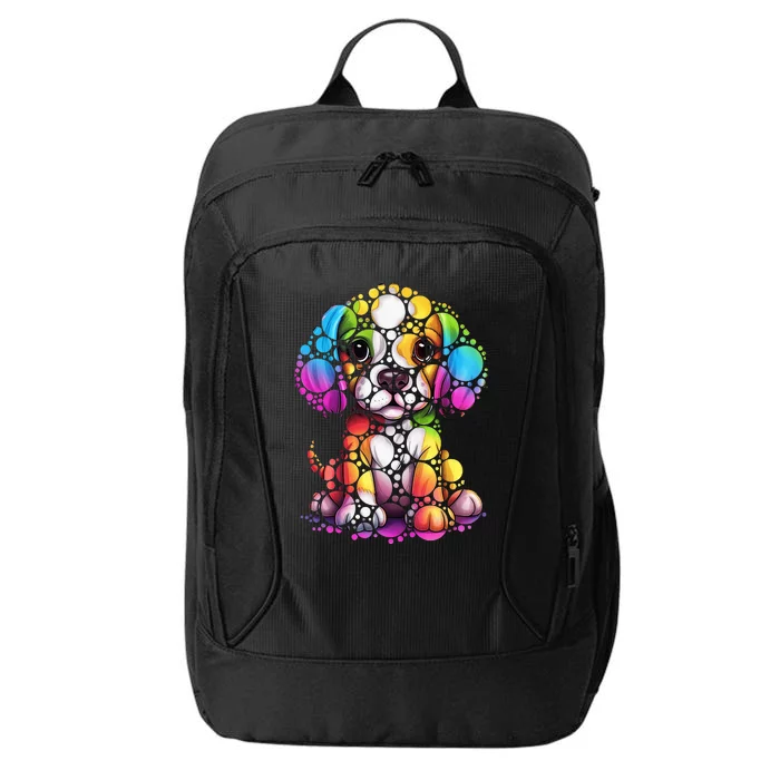 Dot Day Colorful Dog International Dots Day Teacher City Backpack