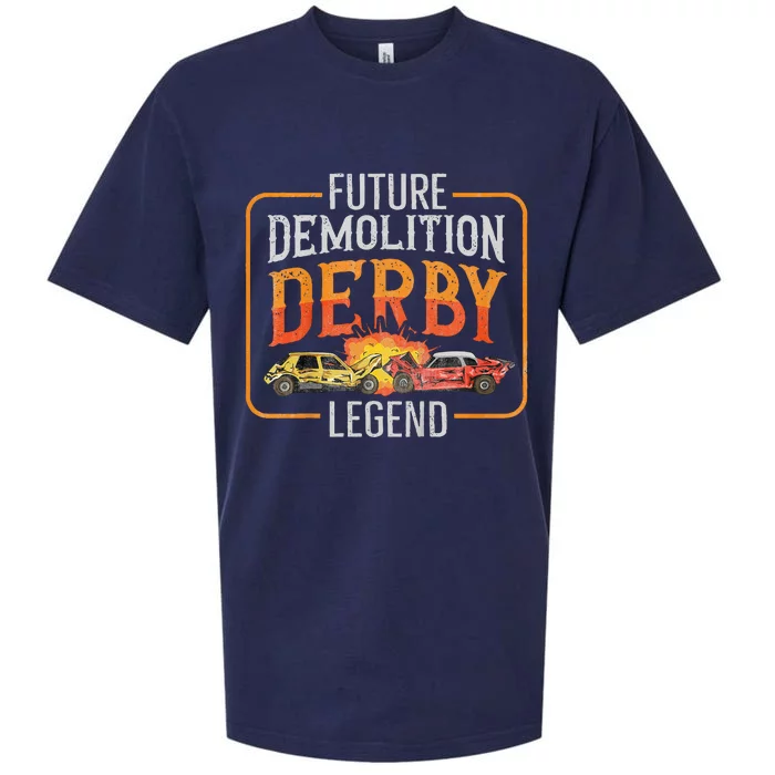 Demolition Derby Cars Quote For A Future Demo Derby Driver Sueded Cloud Jersey T-Shirt