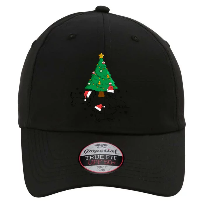 Dachshund Dog Christmas Tree Family Xmas Ugly Dog Owner Cute Gift The Original Performance Cap