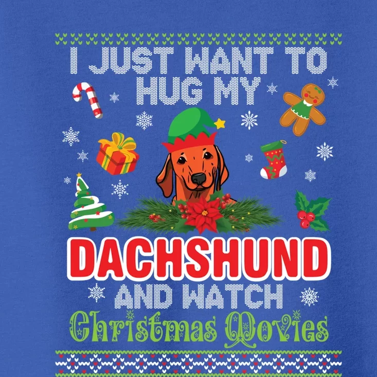 Dachshund Dog Christmas Tree Family Xmas Ugly Dog Owner Gift Toddler T-Shirt