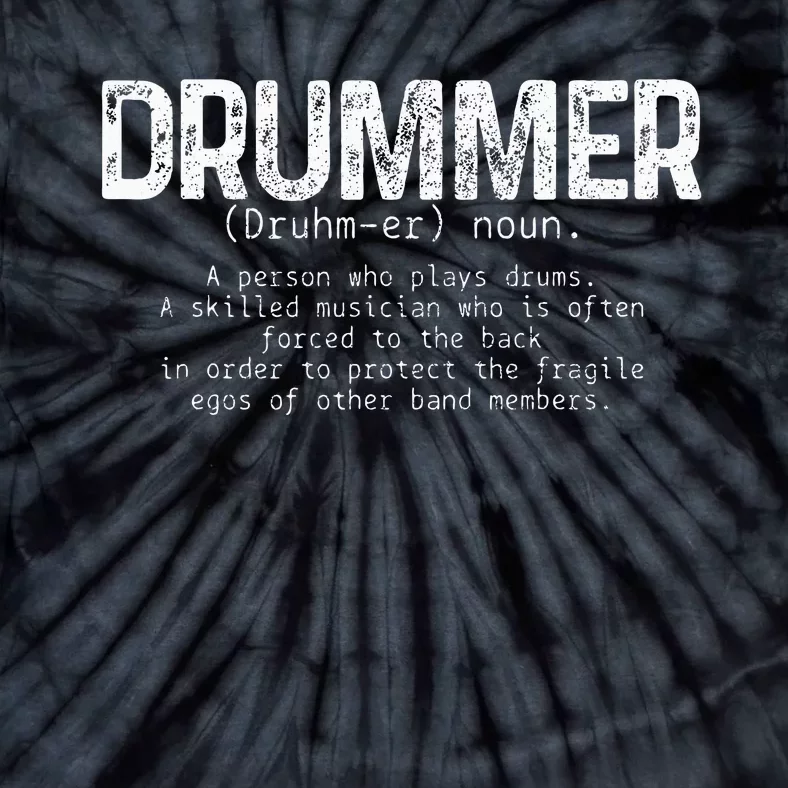 Drummer Definition Drums Drumming Funny Drummer Tie-Dye T-Shirt