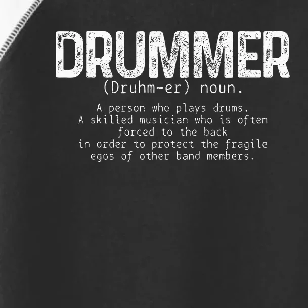 Drummer Definition Drums Drumming Funny Drummer Toddler Fine Jersey T-Shirt