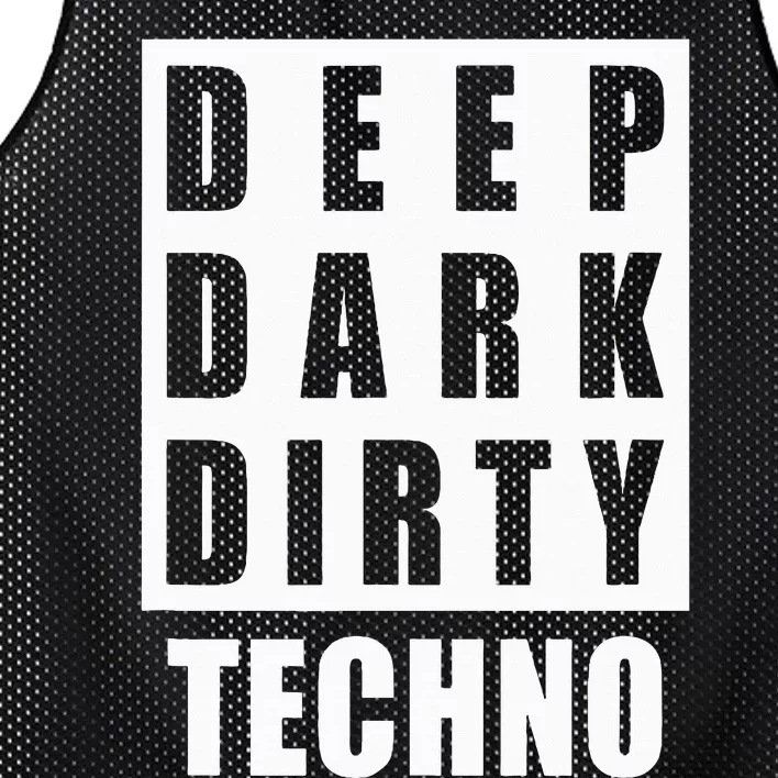 Deep Dark Dirty Techno Clubbing Festival DJ EDM Mesh Reversible Basketball Jersey Tank