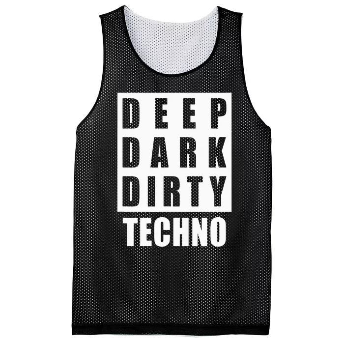 Deep Dark Dirty Techno Clubbing Festival DJ EDM Mesh Reversible Basketball Jersey Tank