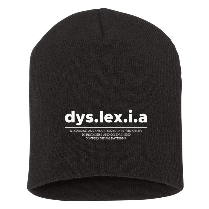 Dyslexia Definition Short Acrylic Beanie