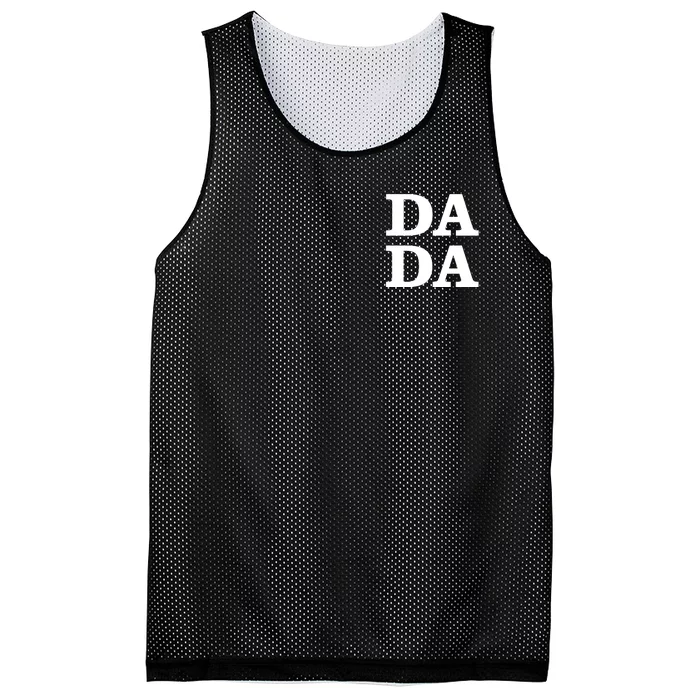 Da Da Dad Pocket Logo Fathers Day Mesh Reversible Basketball Jersey Tank