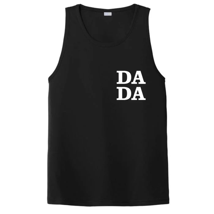 Da Da Dad Pocket Logo Fathers Day Performance Tank