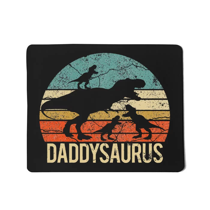 Daddy Dinosaur Daddysaurus 3 Three Xmas Christmas Gift Mousepad