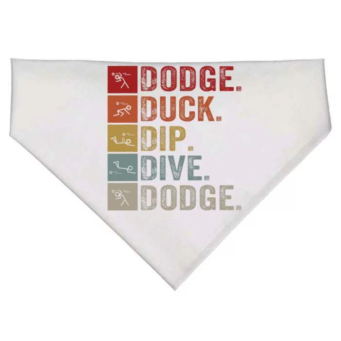 Duck Dip Dive I Ball Games I Funny Dodgeball USA-Made Doggie Bandana