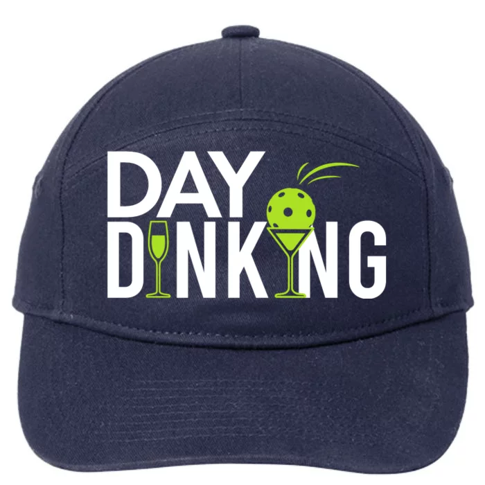 Day Dinking Drinking Pickleball 7-Panel Snapback Hat