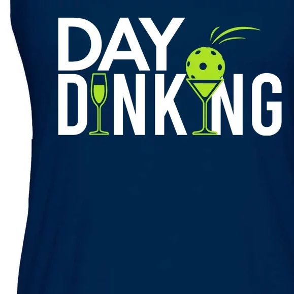 Day Dinking Drinking Pickleball Ladies Essential Flowy Tank