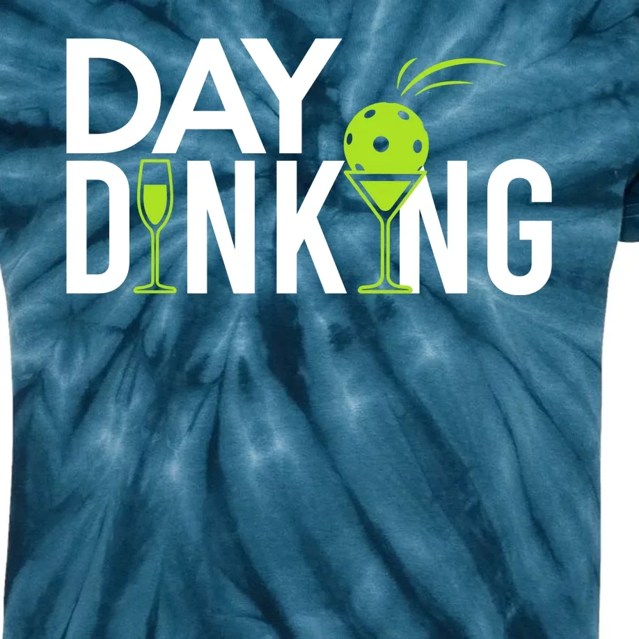 Day Dinking Drinking Pickleball Kids Tie-Dye T-Shirt