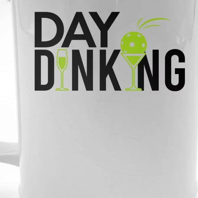 Day Dinking Drinking Pickleball Front & Back Beer Stein