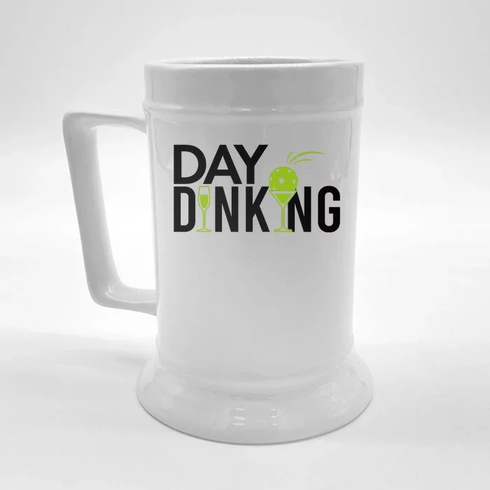 Day Dinking Drinking Pickleball Front & Back Beer Stein