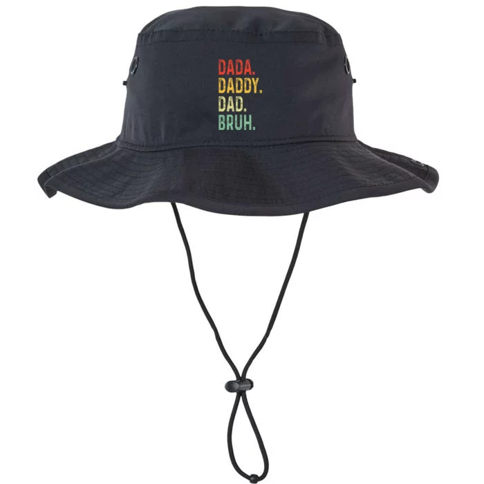 Dada Daddy Dad Bruh Fathers Day Vintage Funny Father Legacy Cool Fit Booney Bucket Hat