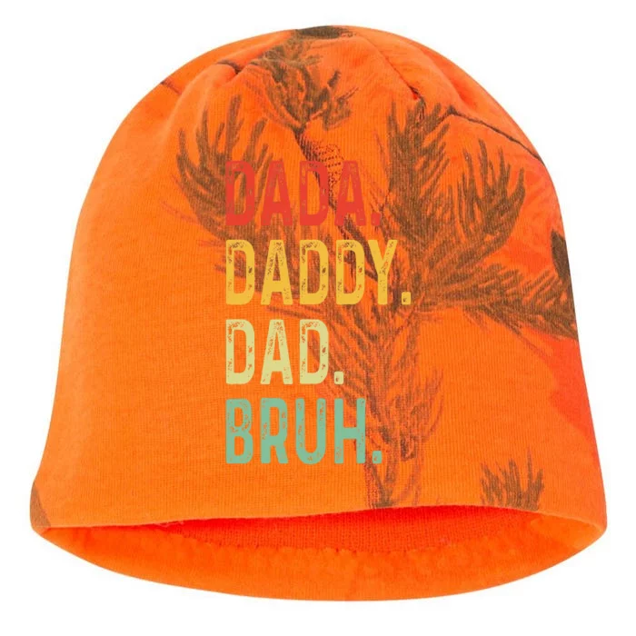 Dada Daddy Dad Bruh Fathers Day Vintage Funny Father Kati - Camo Knit Beanie