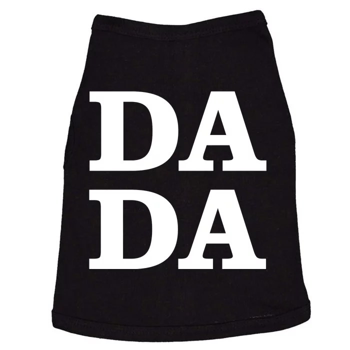 Da Da Dad Funny Fathers Day Doggie Tank