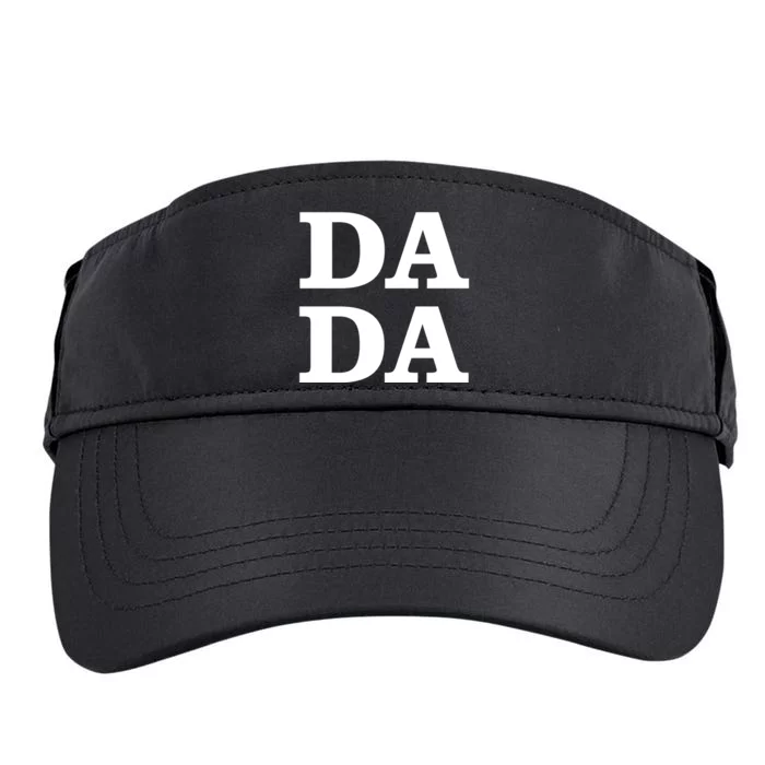 Da Da Dad Funny Fathers Day Adult Drive Performance Visor