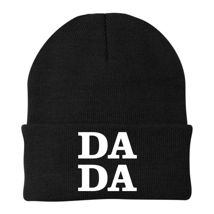 Da Da Dad Funny Fathers Day Knit Cap Winter Beanie