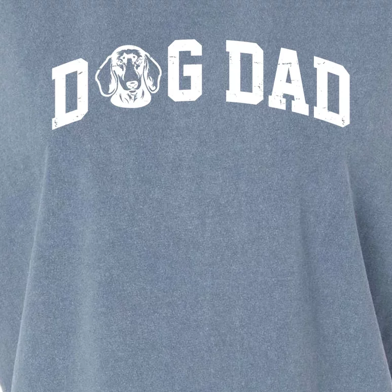 Dog Dad Dachshund Gift For Dad Garment-Dyed Women's Muscle Tee